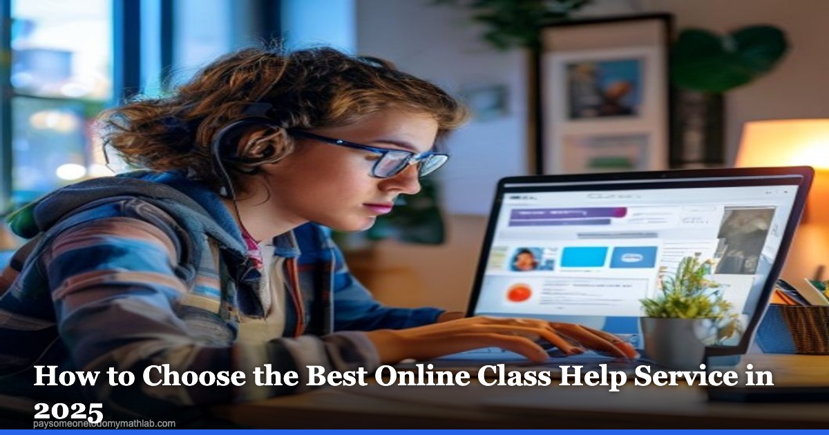 How to Choose the Best Online Class Help Service in 2025